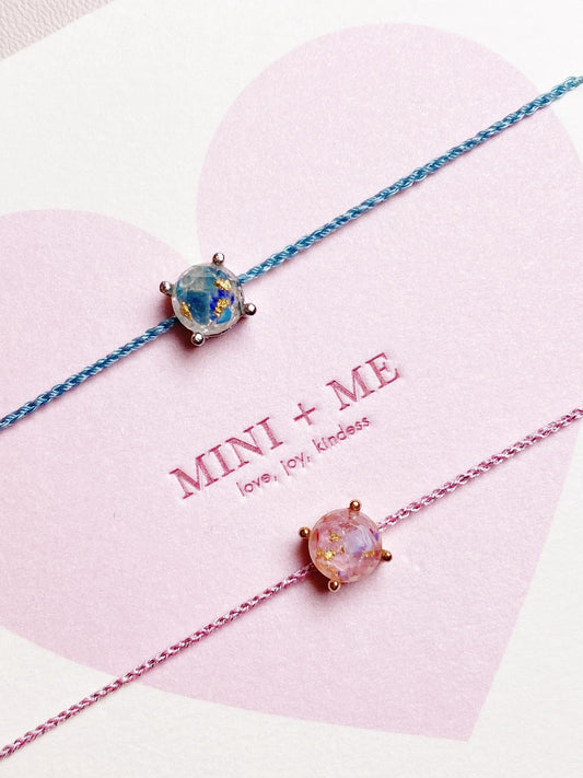 Mini + Me Chain Bracelet - Circle of Diamond