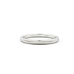 18K White Gold Classic Wedding Ring