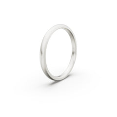 18K White Gold Classic Wedding Ring